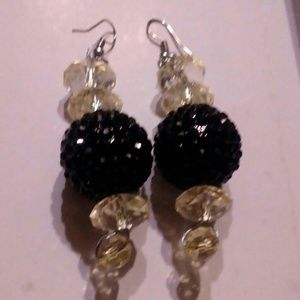 Glass & Bead drop Earrings
